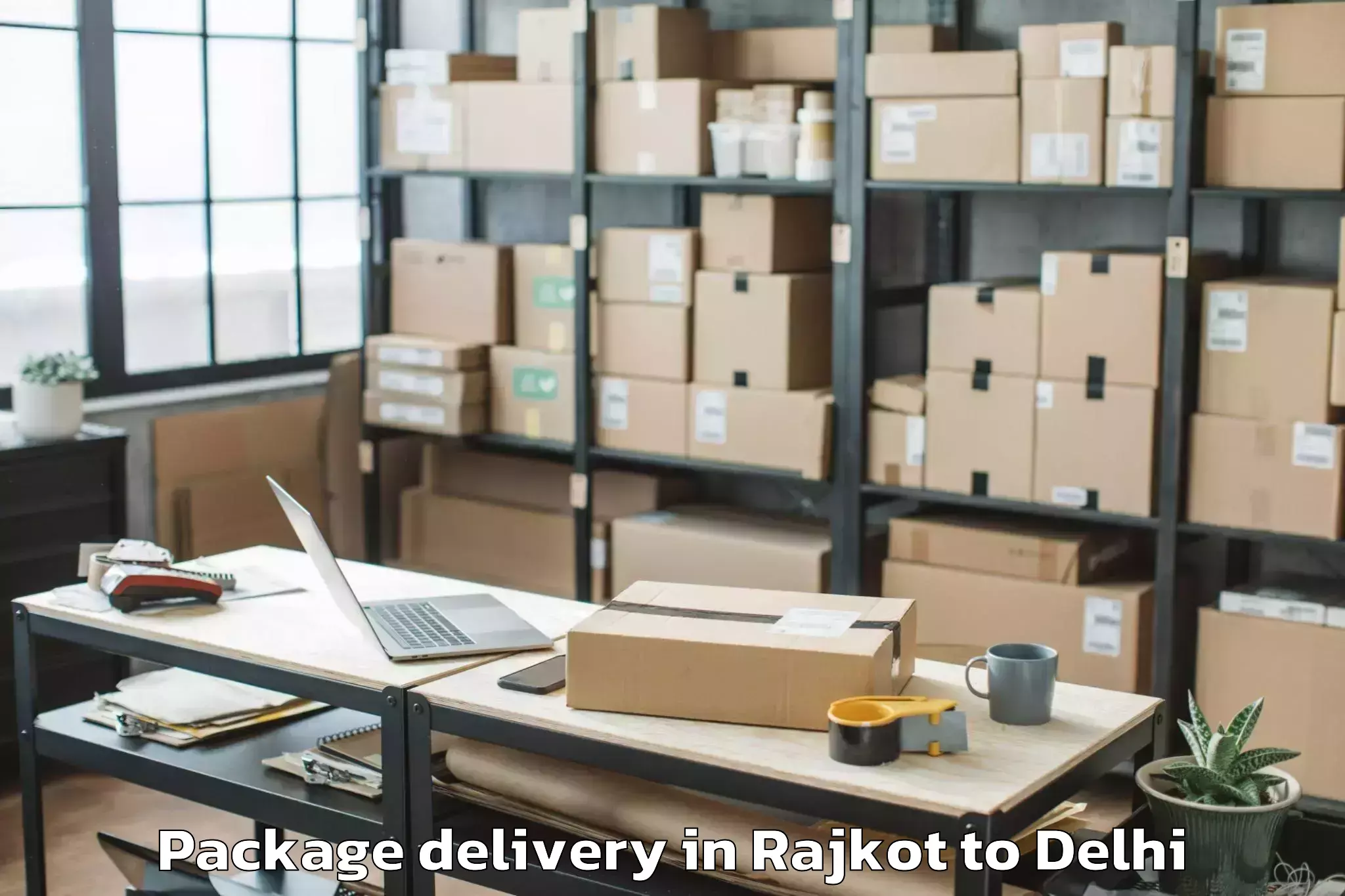 Rajkot to Dlf Promenade Mall Package Delivery